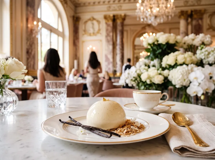 El postre de vainilla