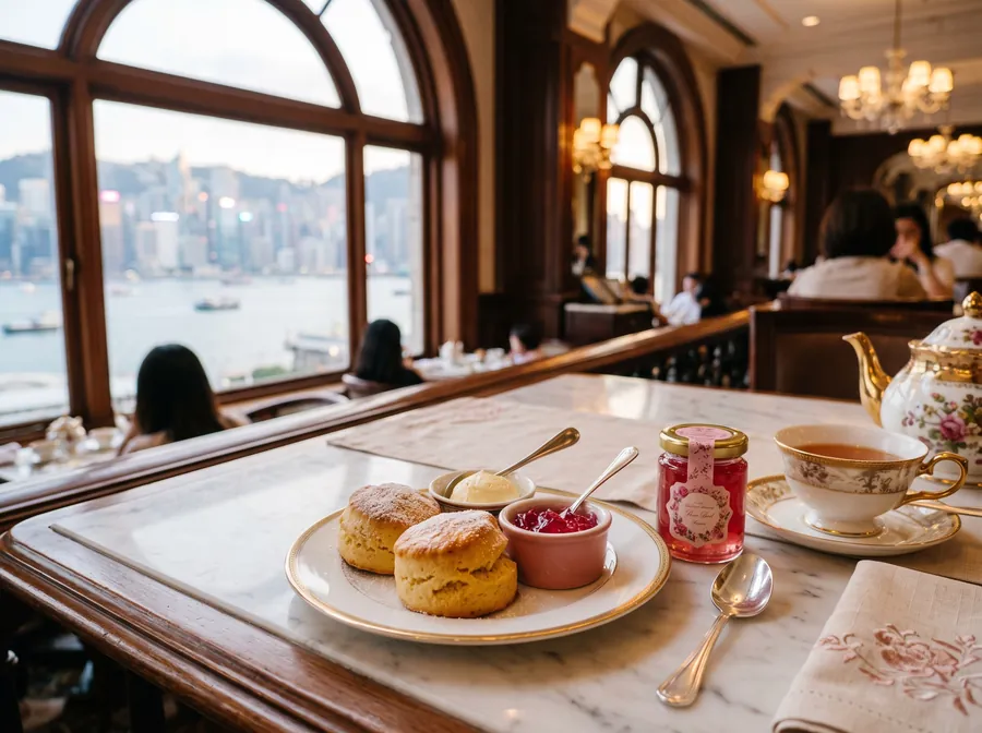 Scones con mermelada de pétalos de rosa