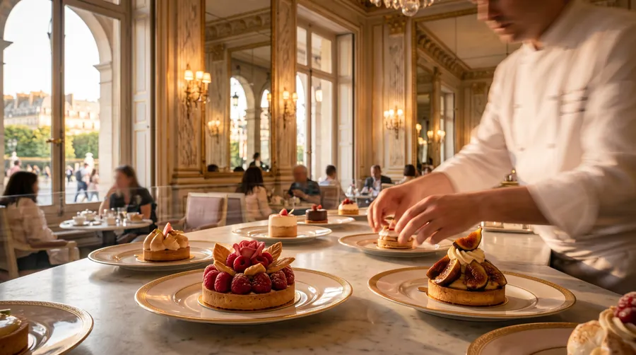 París: Palacios, fruta esculpida, el Ispahan