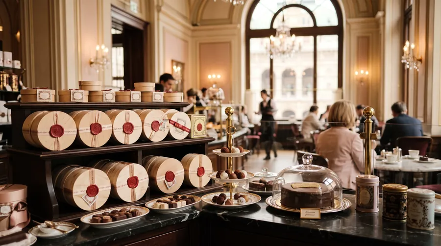 Sacher Confiserie y Sacher Eck, Pastelería de hotel in Viena