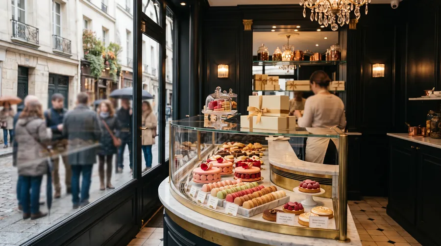 Pierre Hermé, rue Bonaparte, Pastelería in París