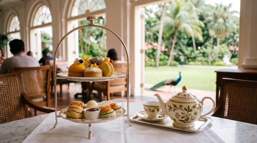 The Lobby, Capella Singapore, Afternoon tea in Singapur