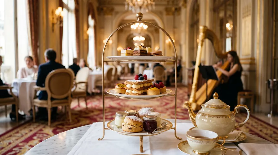 La Galerie, Plaza Athénée, Afternoon tea in París