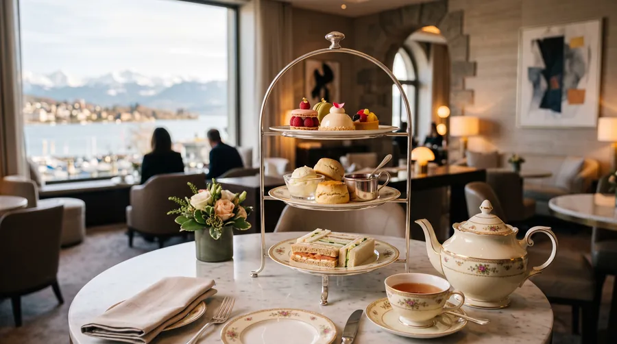 Lobby Lounge, The Dolder Grand, Afternoon tea in Zúrich