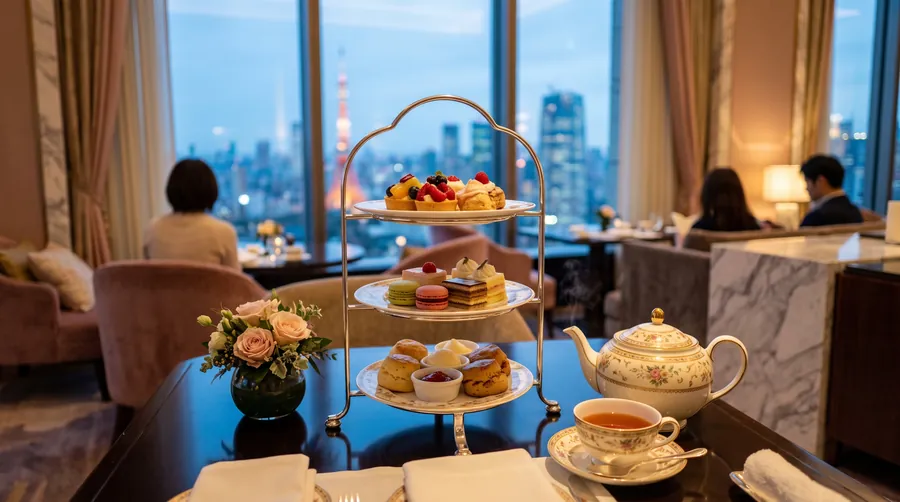 Oriental Lounge, Mandarin Oriental Tokyo, Afternoon tea in Tokio
