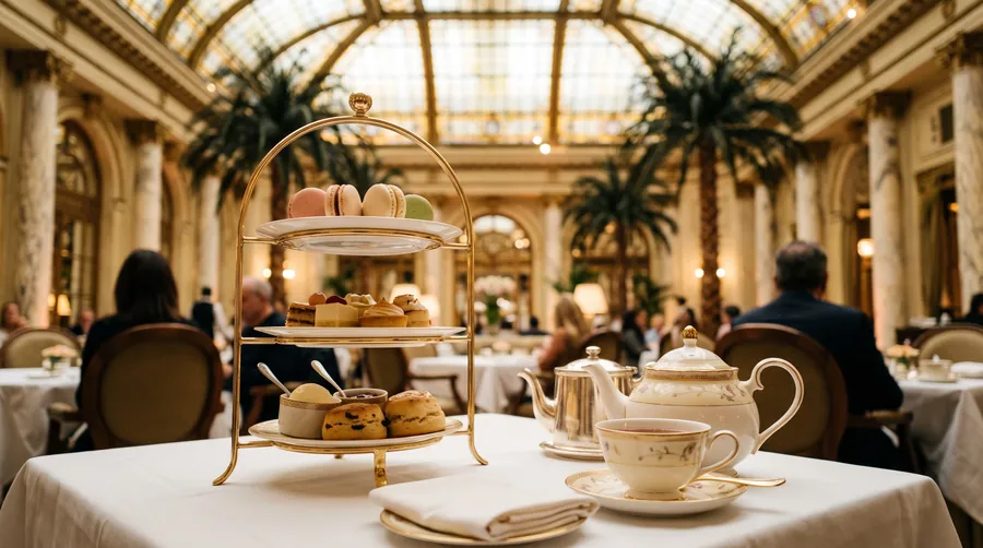 The Palm Court, The Plaza, Afternoon tea in Nueva York