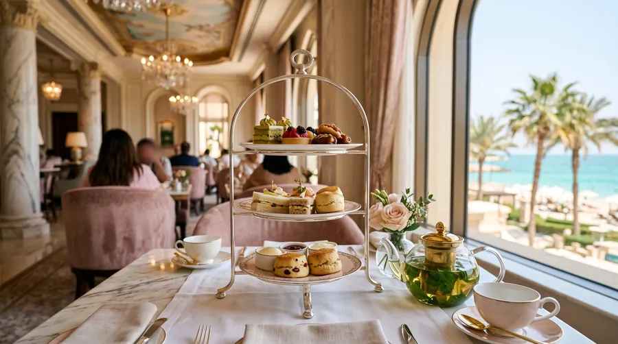 Shai Salon, Four Seasons Jumeirah Beach, Afternoon tea in Dubái